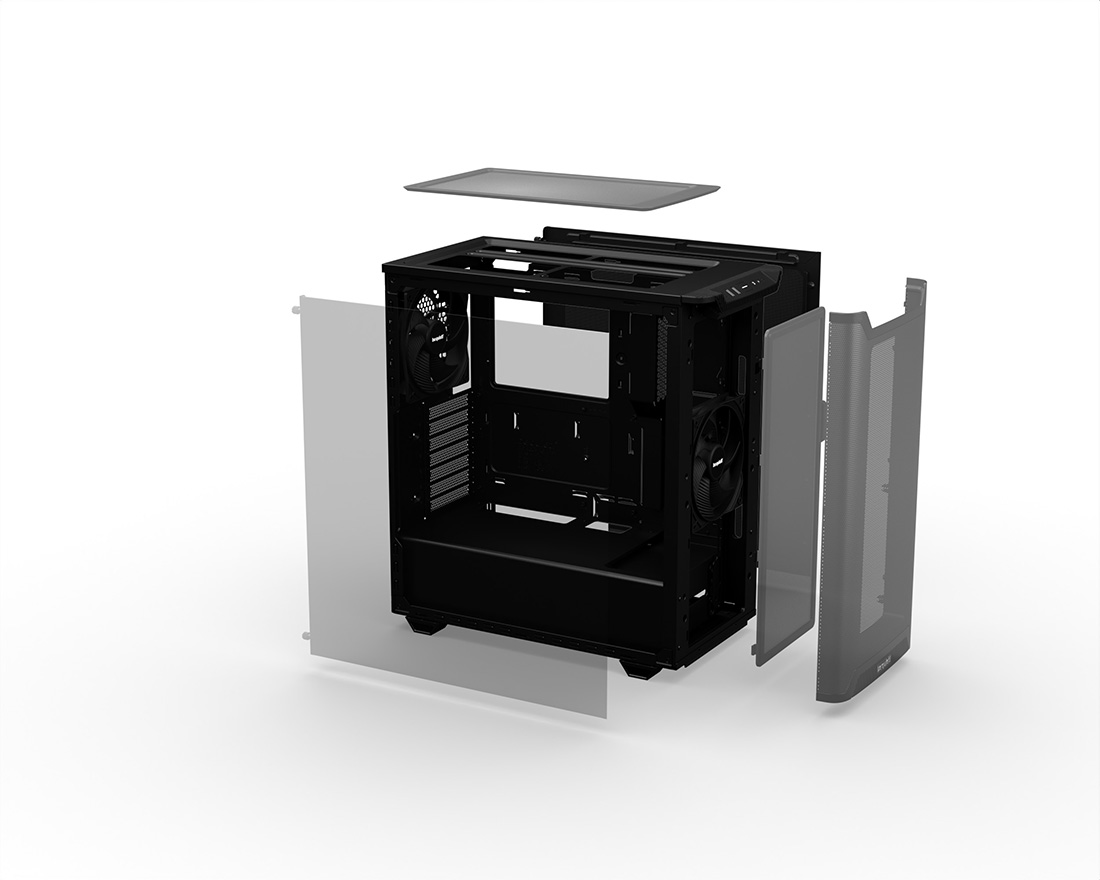 PURE BASE 501 | Airflow Black silent essential PC cases from be quiet!